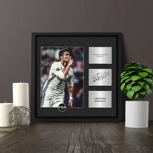 Cristiano Ronaldo Real Madrid Signed Autograph Picture for Football NO FRAME