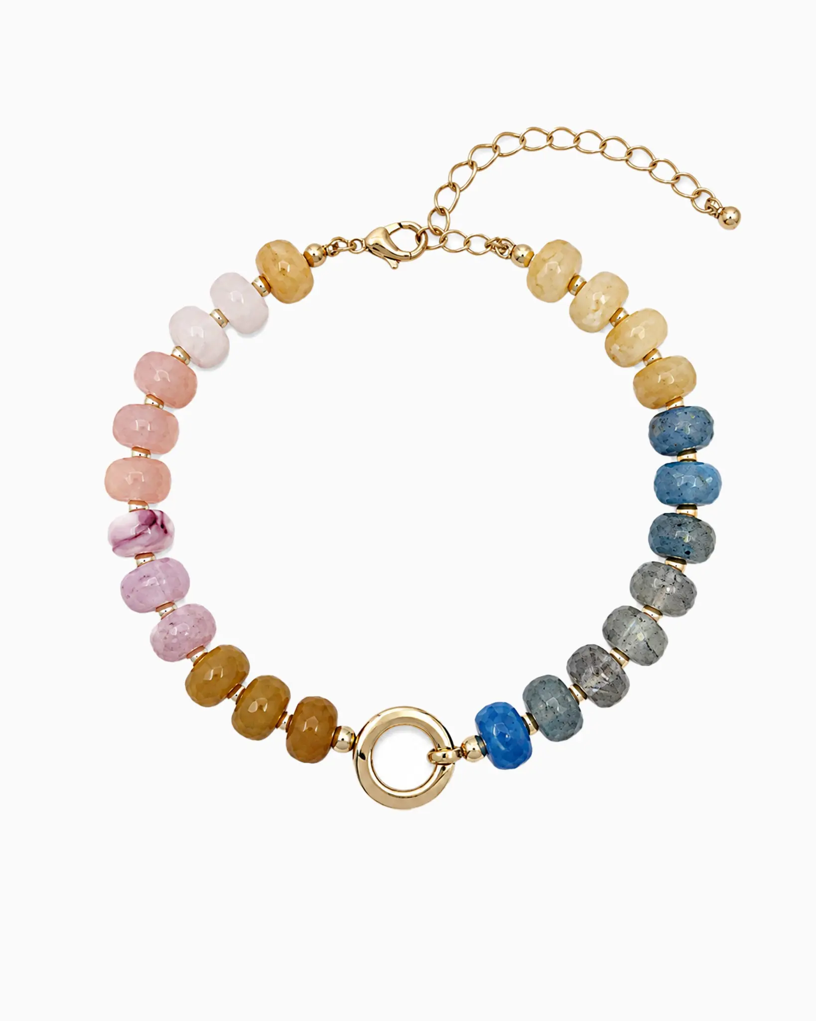 Autumn Marble Bead Clasp Bracelet