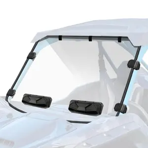 StarknightMT Teryx KRX 1000 Full Windshield, Vented Scratch Resistant Front Windshield Compatible with Kawasaki Teryx KRX 1000 2020 - 2026 Clear Window PC Hard Window Used with Roof