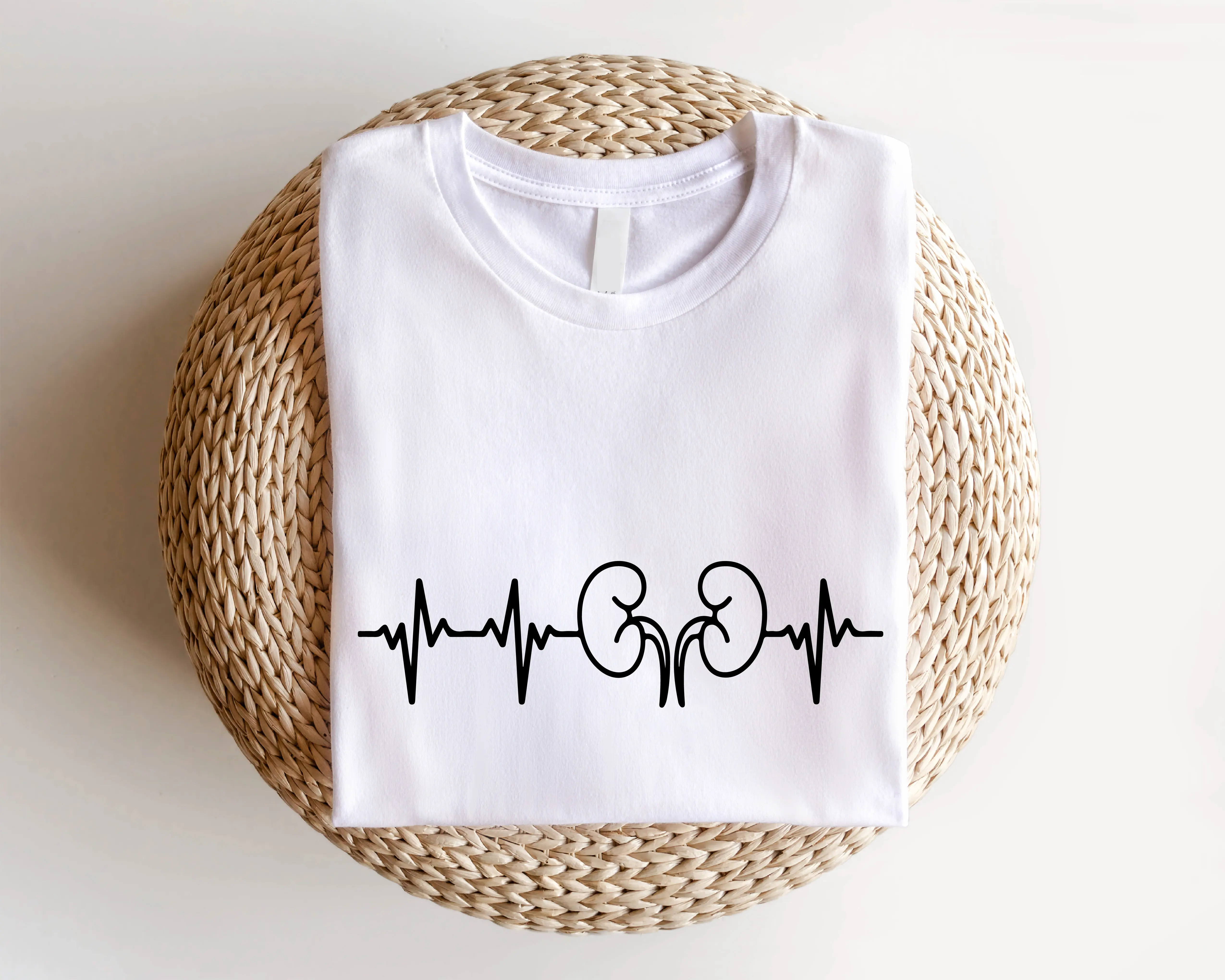 Kidney Heartbeat Shirt, Kidney Disease T-shirt, Matching Nephrology Squad Tee, Dialysis Nurse Gift Tee, Registered Nurse Short Sleeve
