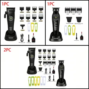 Meg-888s/meg-898+888s Men's Hair Clipper, Large Capacity Battery, Stainless Steel Blade, Quiet Design, Family Use, Easy to Operate