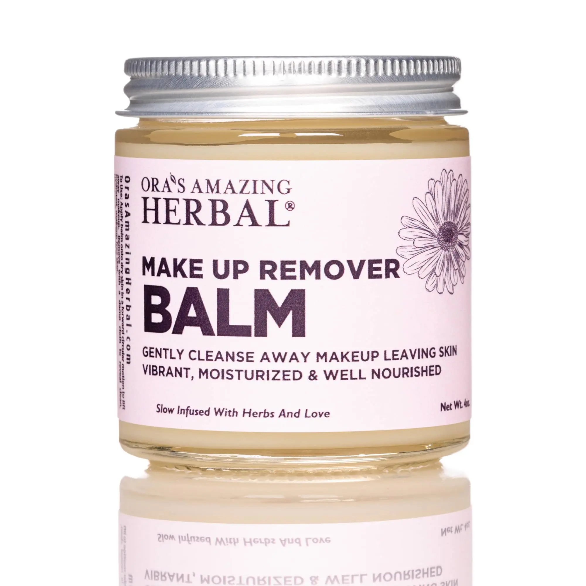 Make Up Remover Balm, Fragrance Free for Sensitive Skin. Made with Organic Calendula & Licorice Cleansing Makeup Plant Gentle