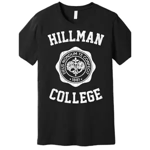 100% Cotton Men's Tee Hillman College Vintage 1881 Men’s Graphic T-Shirt - Black Cotton Short Sleeve Tee with Logo, Casual & Comfortable FitFashion 	 Unisex T-shirts M-5XL