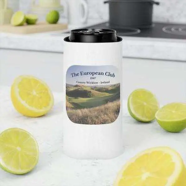 The European Club Golf Club Beer Coozies and Selzer Sleeves