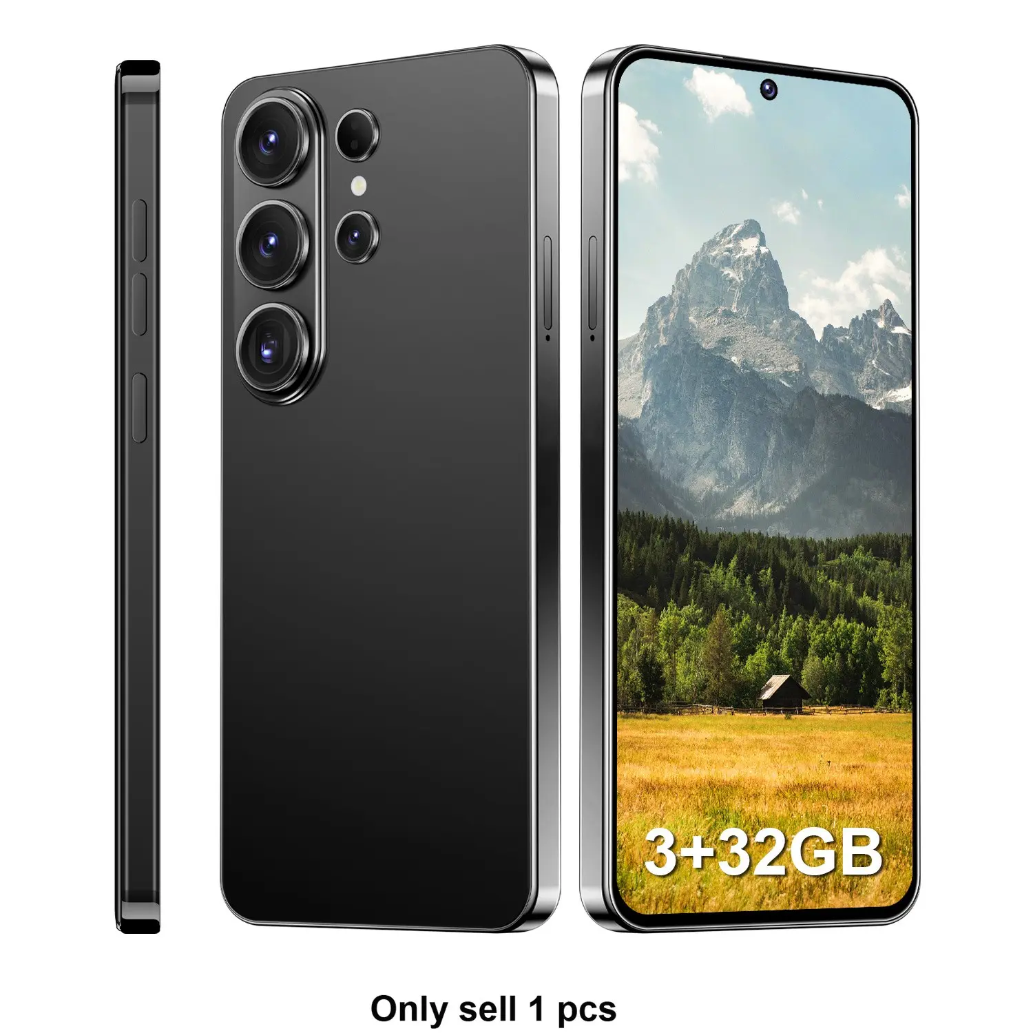 S25 Max Unlocked Smart Android Phone, Octa-Core Cpu, 4g Network, 3200mah Battery, Android 12.0, 3gb+32GB RAM, 5+13mp Camera, Dual Sim, 6.56-Inch Screen