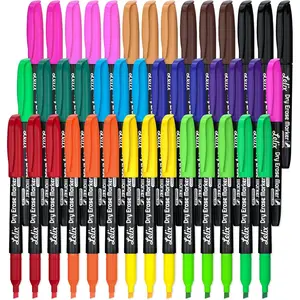 Dry Erase Markers - 42 Pack, 14 Colors, Chisel Tip,  for  & School, Office Use, Whiteboard & Mirror Writing