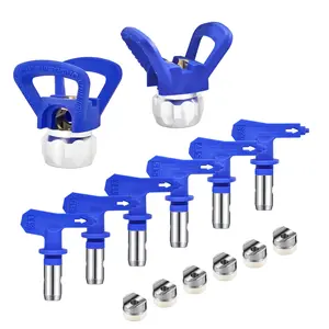 Airless Paint Nozzles Set Reversible Spraying Machine Tips Airless Paint Sprayer Nozzle Kit Sprayer Spraying Machine Accessory High Flow Nozzle
