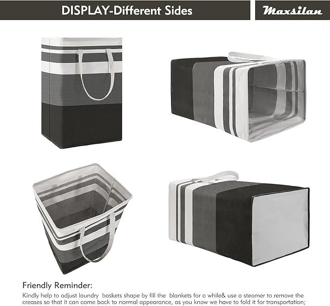 Laundry Basket Clothes Hamper Collapsible Laundry Basket with Handle Large Cotton Freestanding Clothes Hamper Storage Basket for Bedroom Laundry Hamper Dorm(100L) Laundry Basket Clothes Hamper Collapsible Laundry Basket with Handle Large Cotton Freestanding Clothes Hamper Storage Basket for Bedroom Laundry Hamper Dorm(100L)