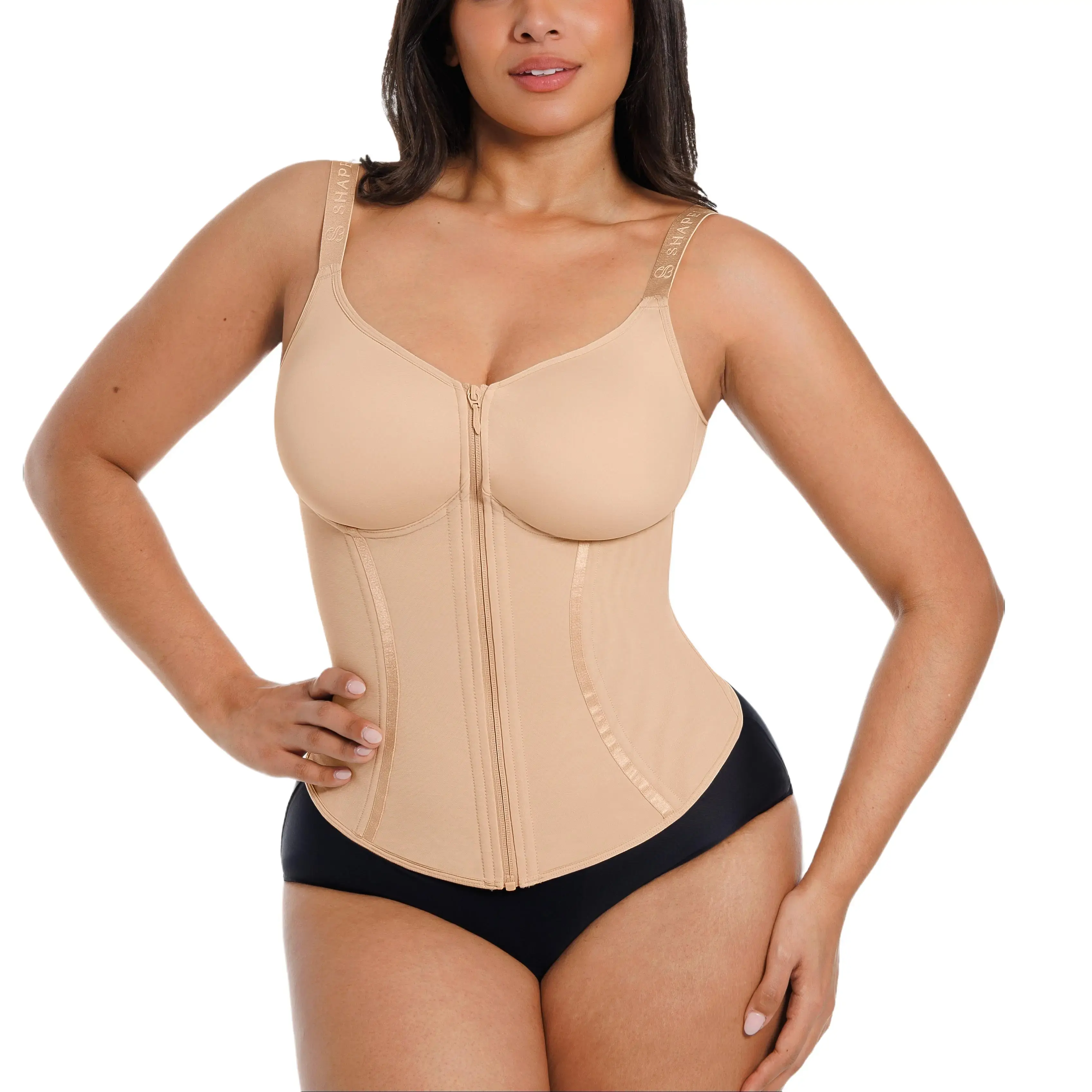 SHAPELLX NeoSweat AirSlim Tummy Control Corset Top SHAPELLX NeoSweat AirSlim Tummy Control Corset Top