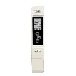 4 in 1 TDS Meter - TDS EC & Temperature(°C,°F) Meter,Accurate & Testing Kits for Drinking, Tap, Well, Swimming Pool,Hydroponics, Aquarium (White)