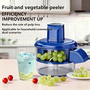 Multifunctional Automatic Vegetable Peeler, Fruit and Vegetable Slicer, One-Button Operation, Fast Peeling, Suitable for Home or Commercial Kitchens, Food Prep Tool