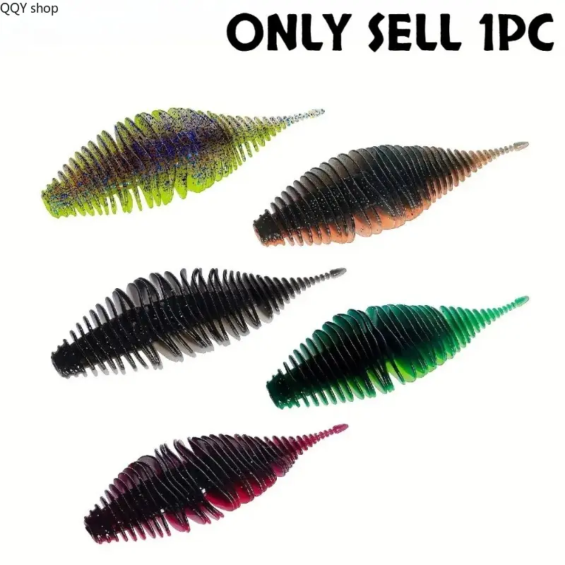 4/6/8/12Pcs Bionic Soft Worm Fishing Lures, Lifelike Swimming Artificial Soft Bait,fishing bait lures girl Multi-Color Multi-Size Flexible Worm Lure, Durable Fish Attracting Outdoor Angling Accessories, Versatile Soft Lure Kit for Freshwater and Salt