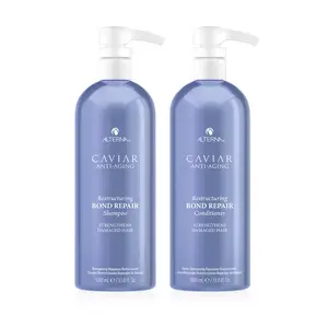 Alterna Caviar Anti-Aging Restructuring Bond Repair Shampoo and Conditioner Liter Duo