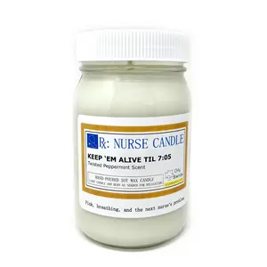 Jumbo Nurse Candles - 100 Hour Burn Time Soy Wax Candles