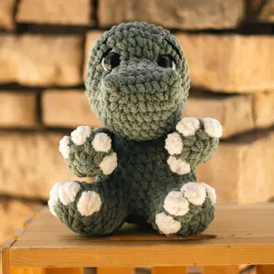 Crocheted Crocodile Plush Stuffed Animal