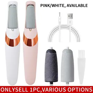 Electric foot callus remover, rechargeable electric foot callus remover, removes dry skin, makes feet smooth, dead skin foot care, portable, Portable foot file, Foot rasp, Pedicure wand, Compact, Foot file tool
