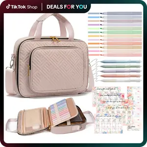 Floe Bible Cover for Women, Large Bible Bag w/ Shoulder Strap, Book Carrying Case with Bible Highlighters & Tabs, Bibles for Women, Bible Study, Bible Journaling & Bible Decorating, Christmas Christian GiftsDD19MatteMaven