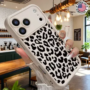 Stylish Pink Cheetah Pattern Aesthetic Case for iPhone 17 16 15 14 Pro Max 13 12 11 XR XS Plus Air Slim Shockproof Anti Drop Protective Durable TPU Cover