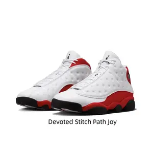 Red and White High Top Athletic Shoes for Men - Cushioned Sports Sneakers Wave Sole Comfortable Casual Shoes Viral