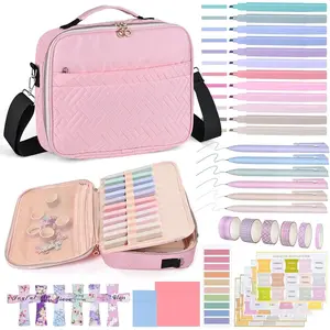 Cover for Women,Large  Bag with  Strap,  Study Supplies Carrier Includes Highlighters Tabs,Journaling Kit Case Packed in  Box, Christian Gifts for Women(