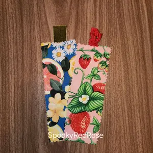 Fruit handmade cloth bookmark strawberries citrus