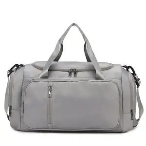 High Quality Gym Bag Convertible Duffle & Backpack with 2 Upgraded Bottle Holders, Shoe Compartment & Wet Pocket - Durable Polyester Sports Bag for Travel, Black, High Quality Backpack, Highquality Zippers