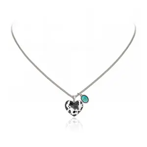 Wrangler 14K Gold Plated Heart Turquoise Pendant Necklace for Women Western Gold Plated Cowgirl Cowboy Classic Trendy Jewelry