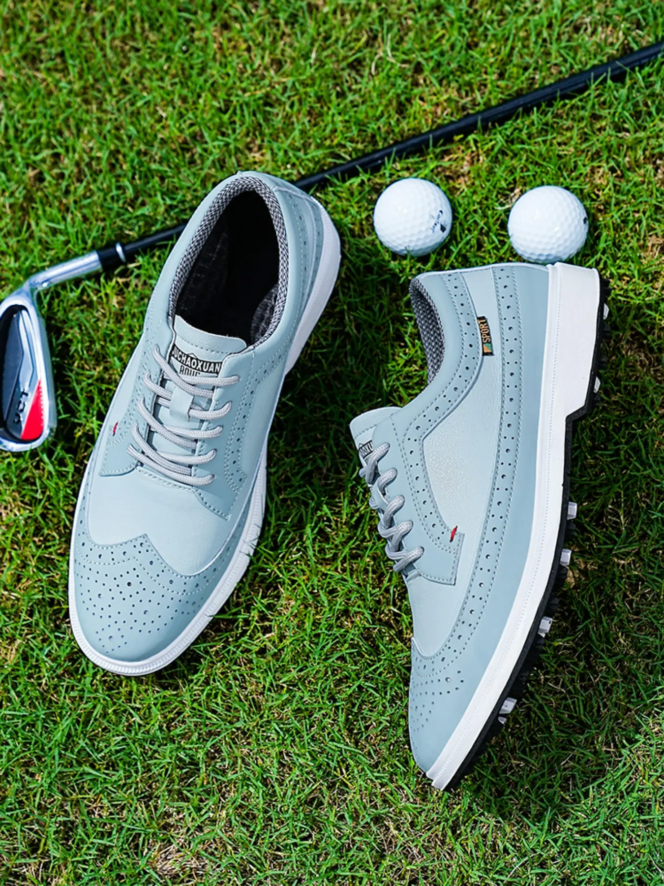 STROLL Performance Knit Sneakers Golf‎ Shoes Mens US 10 Red White Blue New stroll golf shoes - TikTok Shop main image 4