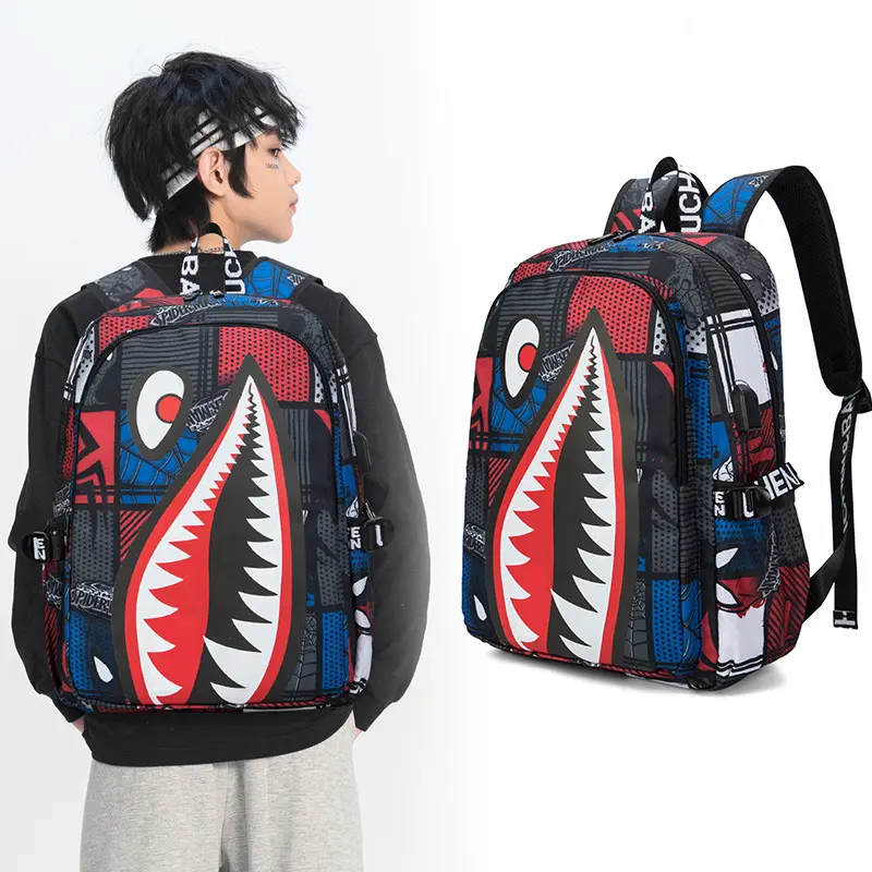 Unisex All-Over Print Animal Graphic Shoulder Bag - Synthetic Preppy Holiday Rain-Ready Tote Daypack, Large Capacity, Water-Resistant, Adjustable Strap, Multi-Pocket, Durable Construction for School, Travel