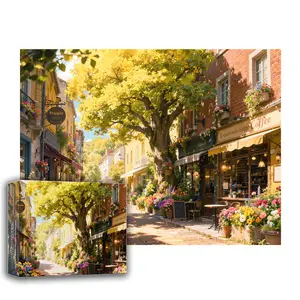 Jigsaw Puzzles for Adults 1000 Pieces, European Street Puzzle, Impossible Difficult Hard Fun 1000 Piece Jigsaw Puzzles for Adults, Non-Glare Finish, Fun and Challenging Family Game Great Gift Idea