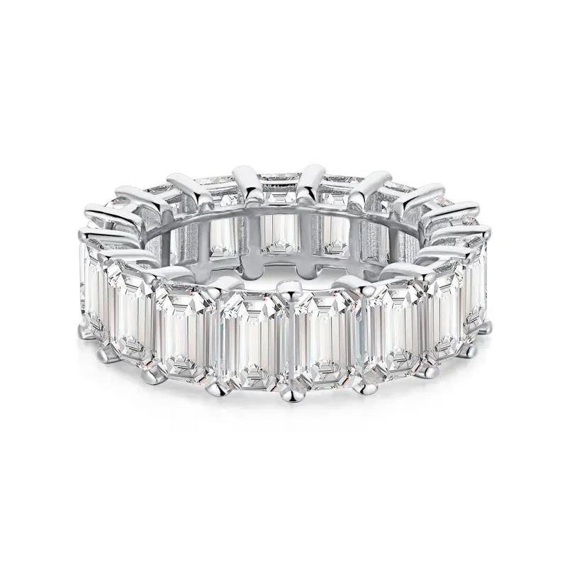 Grace Emerald Cut Eternity band