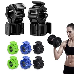 1 Inch/2Inch Quick-Release Barbell Collar Clips - Secures Standard/Olympic Plates for Weightlifting, Strength Training, Bodybuilding & Gym