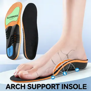 High Arch Support Orthotic Insoles For Men Women,Plantar Fasciitis Insoles,Work Boot Insoles For Standing All Day,Shock Absorbing Heavy Duty Support Relief Foot Pain,Orthotic Flat Feet,Heightening Insole,Chef,Food Service,Shoe Inserts,Sweat Footwear
