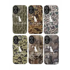 2026 New Vintage Local Boy Camo Phone Case for iPhone 16 15 14 13 12 11 17 Air ProMax Durable Duck Hunting Southern Boy Bottomland Ol School Camo Gifts