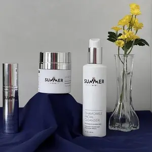 Summer Summit Anti-Aging Skincare Bundle - Chamomile Essential Oil Cleanser, Serum, & Moisturizer - Cruelty-Free, Unisex, 100G
