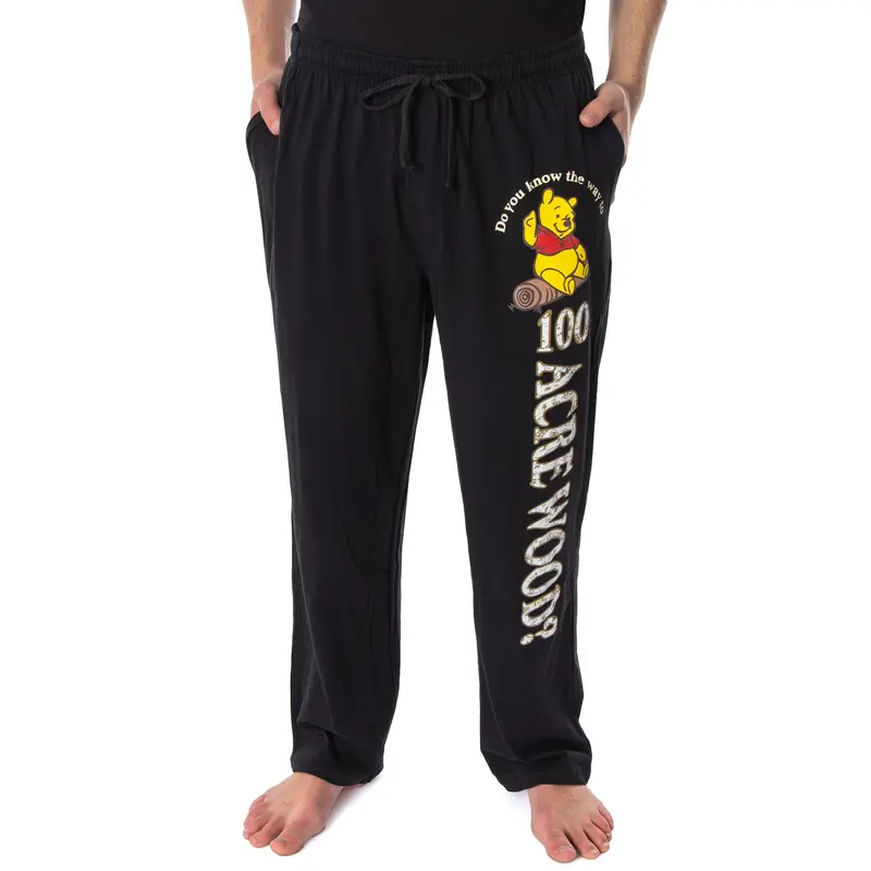 Disney Adult Winnie The Pooh 100 Acre Woods Lounge Sleep Pajama Pants