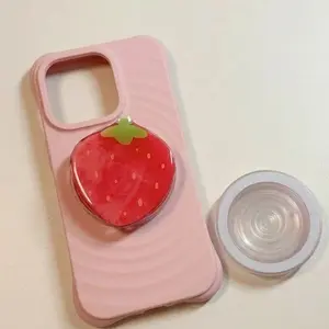 Strawberry MagSafe Phone Grip, Cute Magnetic Fruit Phone Holder, Kawaii Kindle Stand & Phone Accessory
