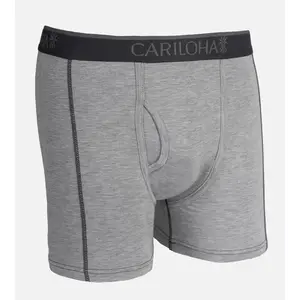 Bamboo Boxer Briefs - Light Heather Gray