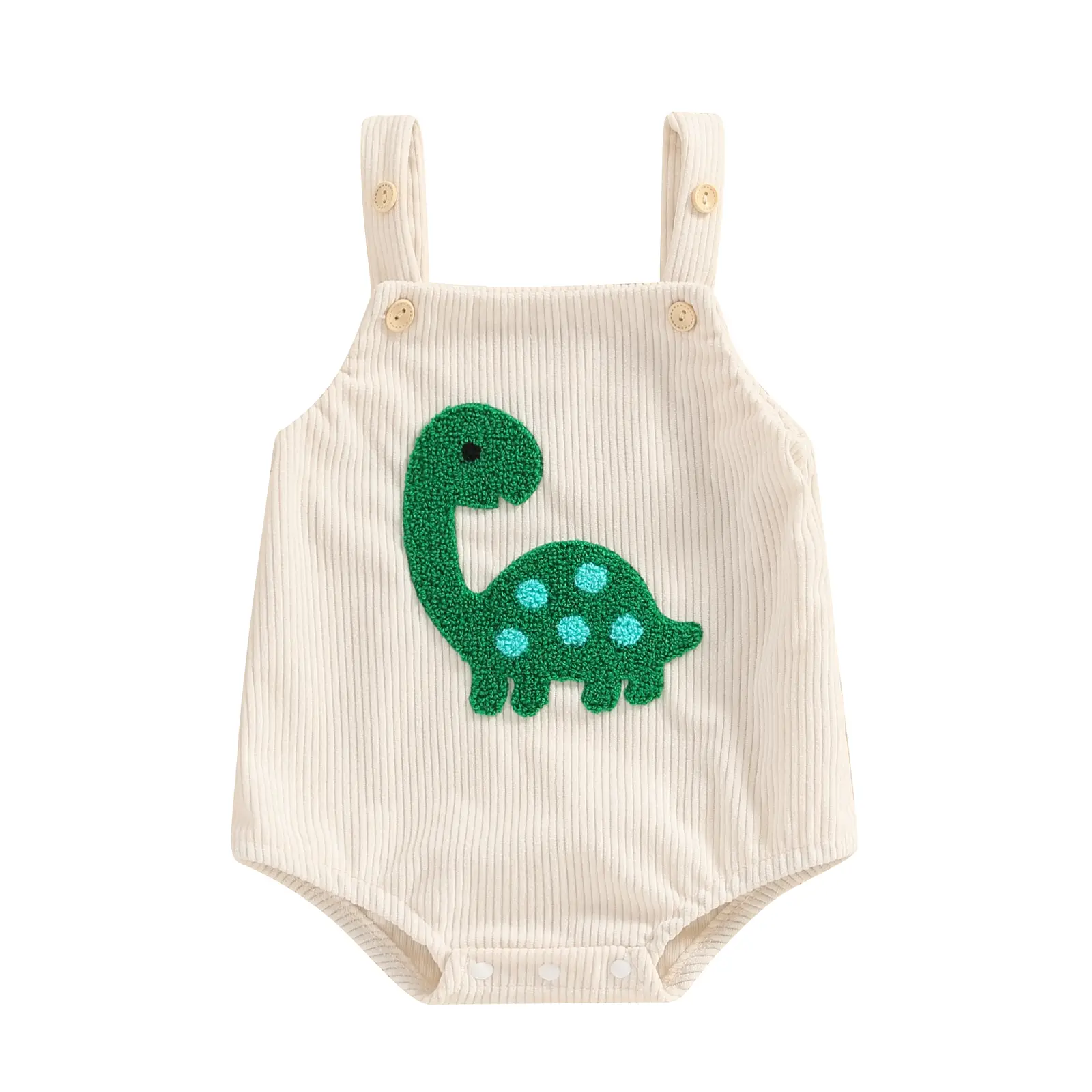 Newborn Baby Boy Girl Summer Outfits Corduroy Romper Dinosaur Overalls 0 3 6 9 12 Months Infant Clothes