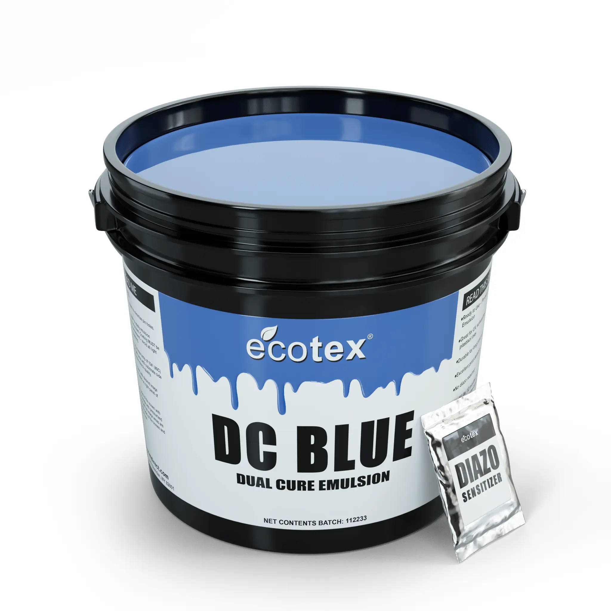 Ecotex® Dual Cure Blue Screen Printing Emulsion