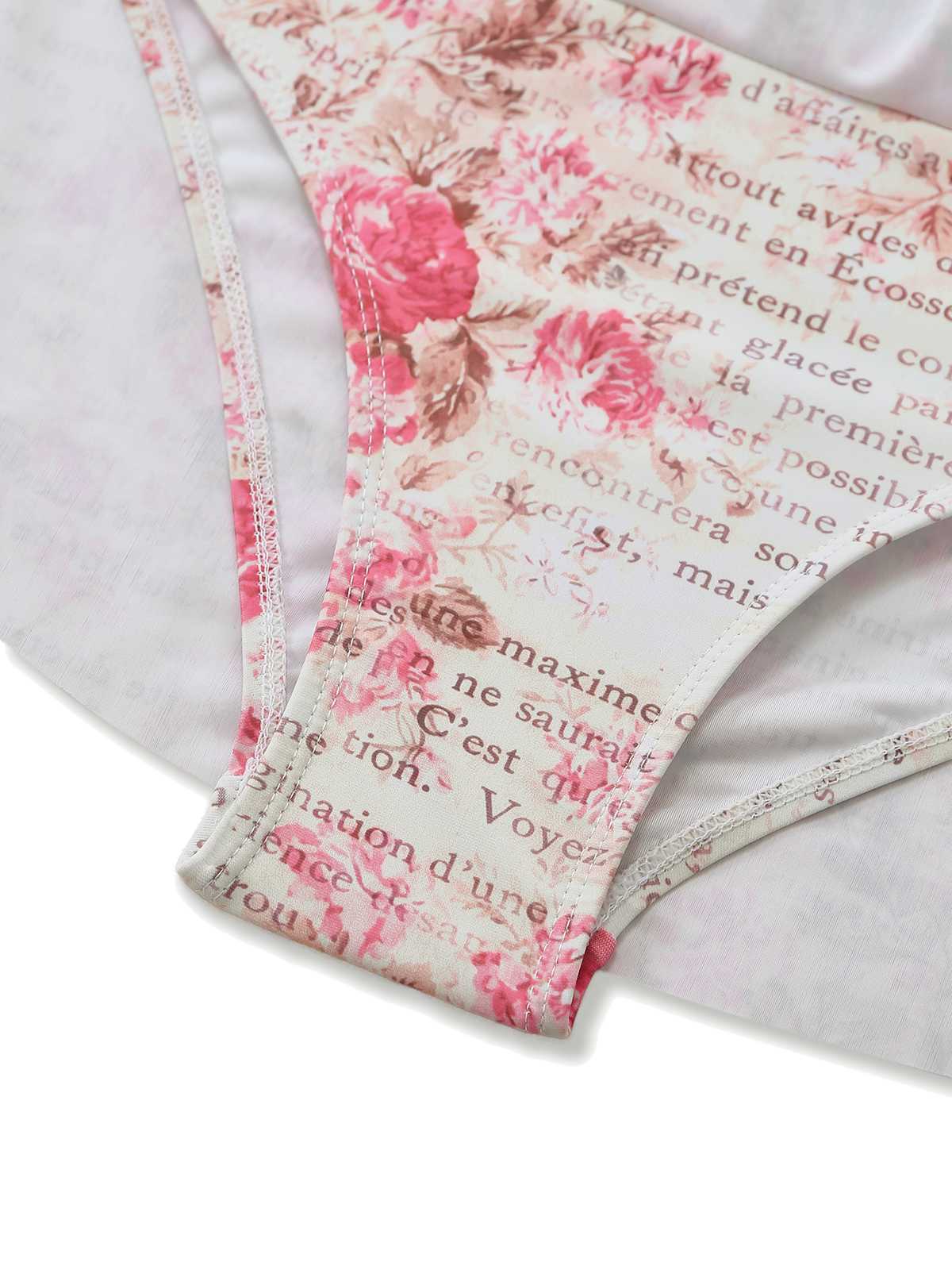 1950s Halter Roses Ruched Tummy Control Swimdress