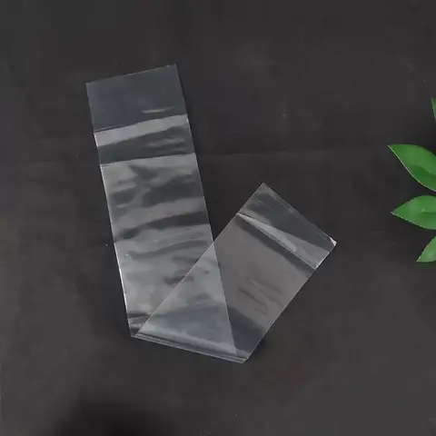 Clear Plastic Hair Bundle Bags, Transparent Flat Poly Packaging Bags for Human Hair Wigs & Hair Extensions