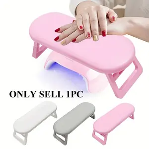 Portable Foldable Nail Pillow Tool, Plastic Hand Rest Support, Manicure Shop Dedicated, Desktop Nail Cushion, Simple Style