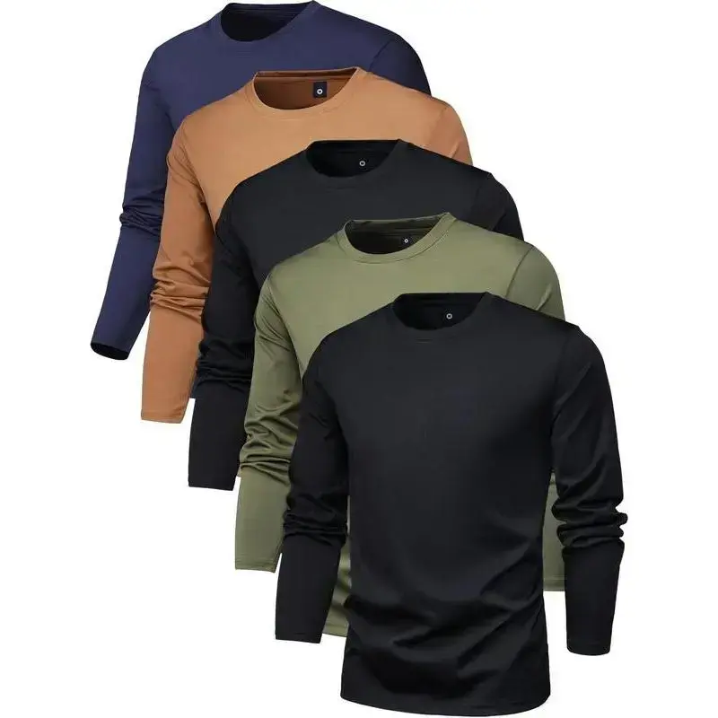 Men's Long Sleeve Crewneck Tee, Men's Clothing, Regular Fit Round Neck T-shirt Clothing Shirts for Fall, Fall Outfits 2025, Back To School Clothes, Men's Streetwear Knit Tops for Outdoor, Men's Clothing, Menswear Casual Tshirt Men's Long Sleeve Crewneck Tee, Men's Clothing, Regular Fit Round Neck T-shirt Clothing Shirts for Fall, Fall Outfits 2025, Back To School Clothes, Men's Streetwear Knit Tops for Outdoor, Men's Clothing, Menswear Casual Tshirt