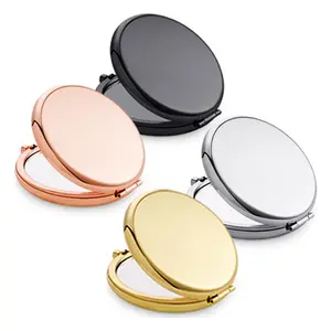 1PC Magnifying Compact Mirror for Purse 1x/2x Magnification Travel Makeup Mirror 2.76 inch Double-Sided Mini Folding Mirror, Cute Small Pocket Mirror for Gift, Travel Essentials, Travel Hand Mirrors