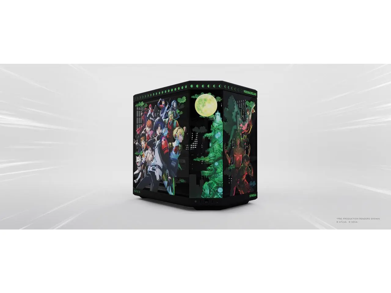 HYTE Y70 Persona 3 Reload Official Licensed - Mid-Tower ATX Gaming PC Desktop Case - Panoramic Tempered Glass - Dual Chamber - High Airflow Chassis - PCIE 4.0 Riser Cable Included - Black