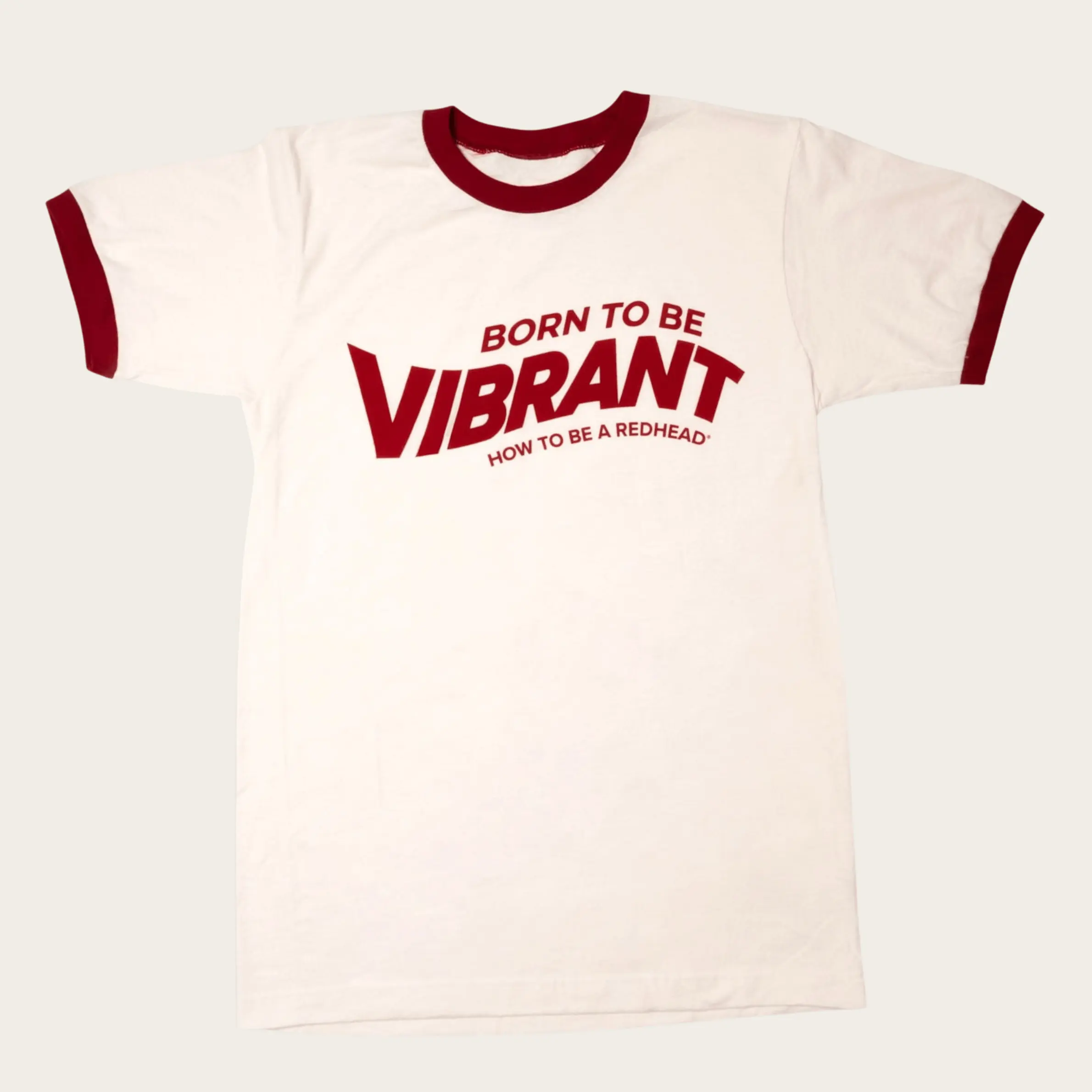 Born to be Vibrant Redhead Ringer Tee
