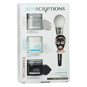 Charcoal, Dead Sea Minerals & Clay Masks Gel Skincare Brush