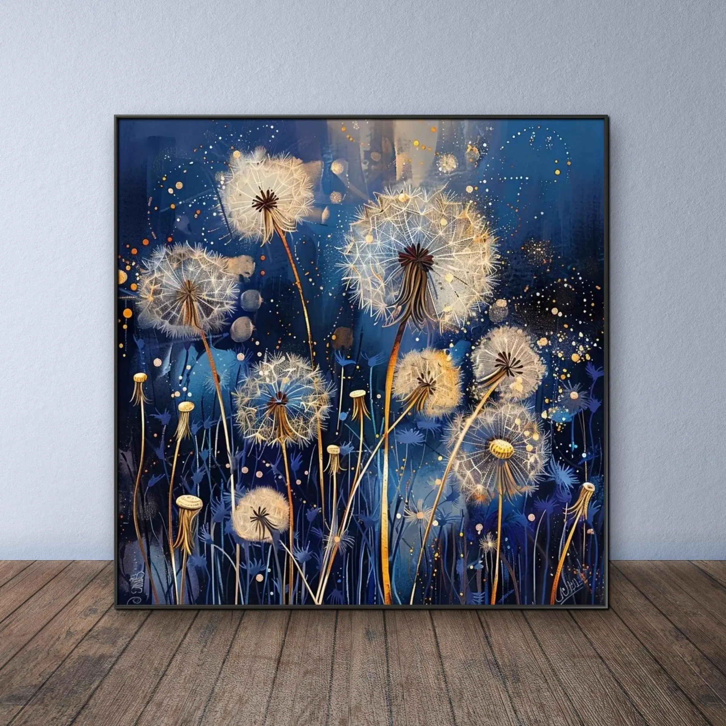 Dandelion Pattern DIY Diamond Arts Colorful Painting Kit without Frame, DIY 5D Diamond Arts Colorful Painting Kit, Wall Art Decor for Home Living Room Bedroom