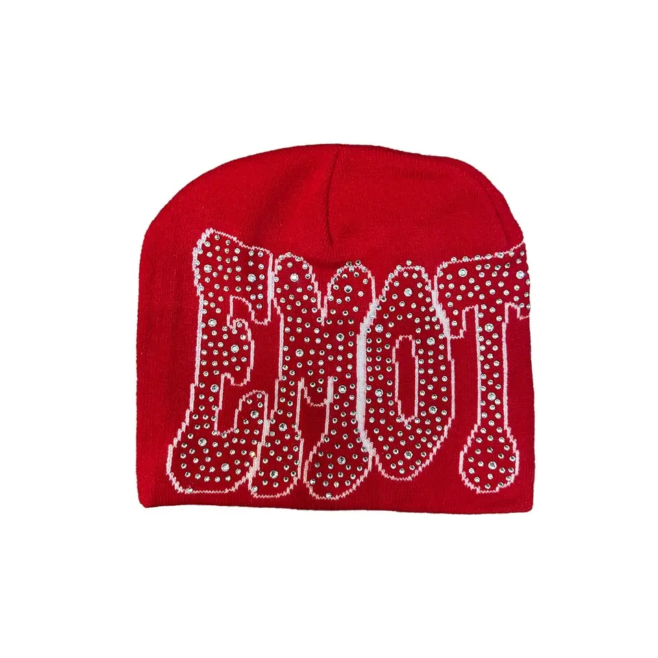Red ‘Rhinestone’ Beanie Red ‘Rhinestone’ Beanie